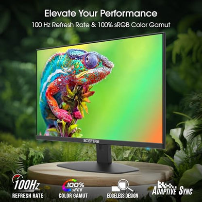 Sceptre 24 Inches E248W-FW100T.A1 FHD 1080p 100Hz LED Monitor