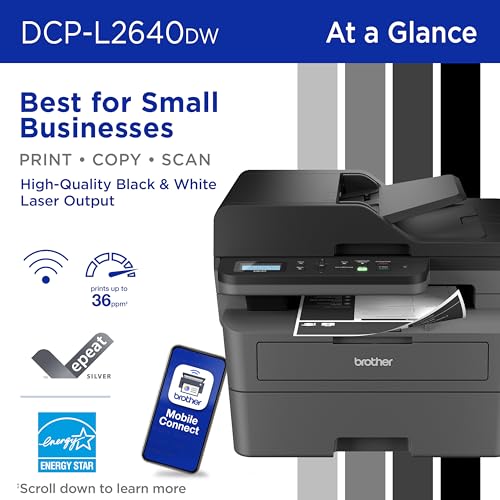 Brother DCPL2640DW Monochrome Laser Multifunction Printer 1200x1200 DPI 36 ppm Manual A4