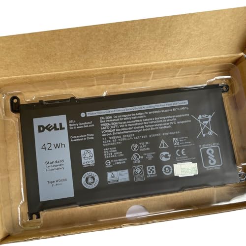 SANISI Lithium Polymer Battery WDX0R 11.4V 42mAh Rechargeable for Compatible Laptops