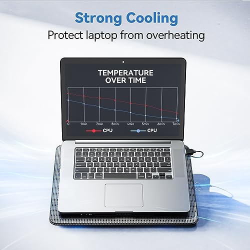 TECKNET 15" Laptop Cooling Pad FBA_841294 1200 RPM USB Powered Black