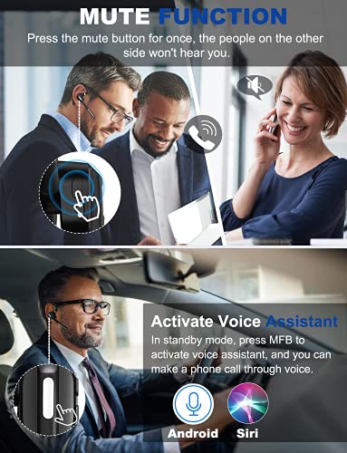 DECHOYECHO G5 Bluetooth Headset V5.1 with Charging Case