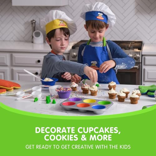 Curious Chef 16 Count TCC50165 Kids Baking Supplies Non Stick Dishwasher Safe