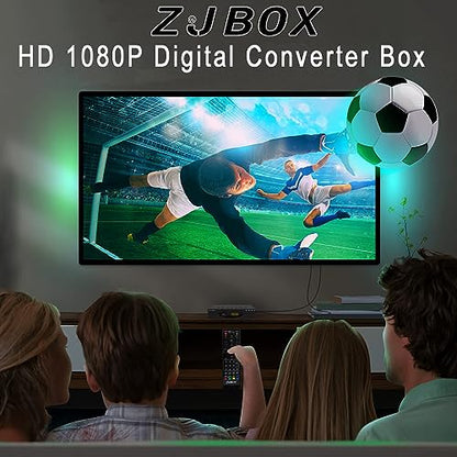 ZJBOX Digital Converter Box - 1080P ATSC Tuner Model F4E5CB845-71f5498721 with HDMI Output and USB Media Player