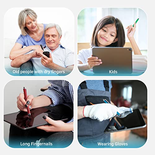 Abiarst 10-Pack Capacitive Stylus Pens for Touch Screens