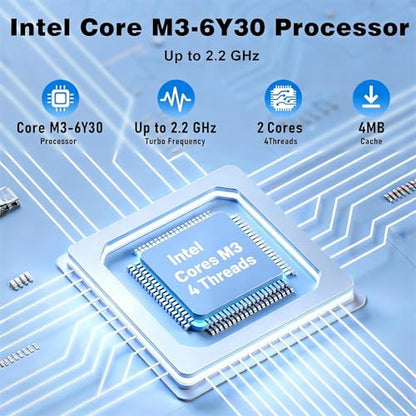 MITUNTUN 15.6 Inch Laptop Core M3-6Y30 1920x1080 256GB SSD 16GB RAM Ultra-Portable