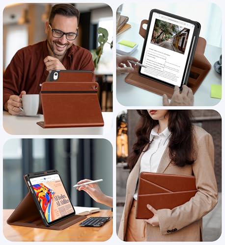 DTTO iPad Case 11th Generation A3354/A3355/A3356, 10th Generation A2696/A2757, Soft Faux Leather