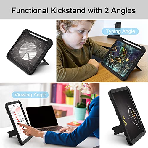 AZZSY 10.9 Inch iPad (A16) 11th Generation 2025 and 10th Generation 2022 Tablet Case, Heavy Duty Polycarbonate and Silicone