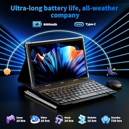 YLEEBG 10 inch Tablet P30 1280 x 800 5G Wi-Fi LCD Productivity