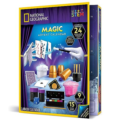 Blue Marble 11.8" x 11.8" NGMAGADVENT2 Multicolor Advent Calendar with 24 Activities