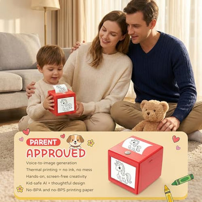 Leapom 2.24" Ai Sticker Printer Ai-sticker-printer-kid 203 DPI Black and White Thermal Printer