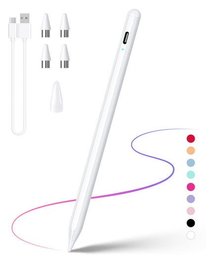 DRYMOKINI 503W Rechargeable Stylus Pen for Touchscreens, Compatible with Android & iOS Devices