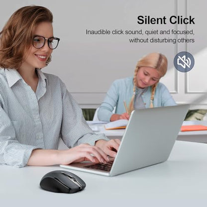 TECKNET TK-MS317 Wireless Mouse Bluetooth 4800 DPI Optical 6 Buttons Matte Plastic