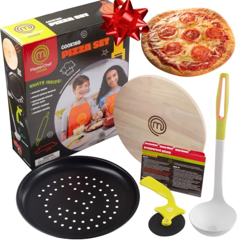 MasterChef Junior Pizza Cooking Set 56301 1 Count Cooking Tools Kitchen Supplies