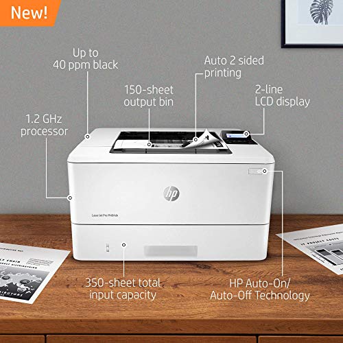 HP M404dn Monochrome Laser Printer Ethernet 600 x 600 dpi 40 ppm Laser Printer
