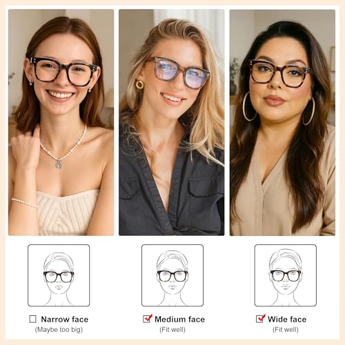 Madison Avenue Oversized UKAU-0003-T Anti Blue Light Glasses Adult 50mm Lens Width 45mm Lens Height 145mm Arm Length Full Rim Plastic Frame