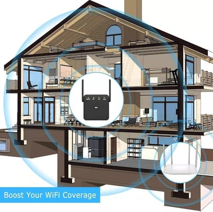 NEMAKIN Wireless Range Extender 2.4/5 GHz WD-R611U 10000 sq. ft.