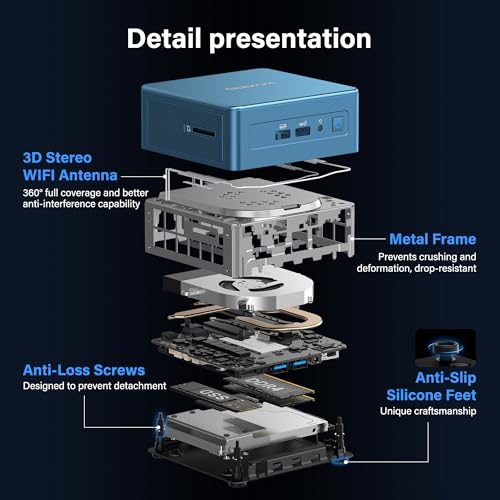 GEEKOM Mini PC IT12 Intel i5-12450H 7680x4320 32MHz DDR4 Mini Computer
