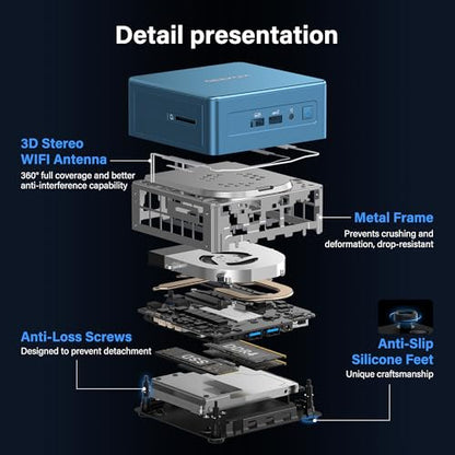 GEEKOM Mini PC IT12 Intel i5-12450H 7680x4320 32MHz DDR4 Mini Computer