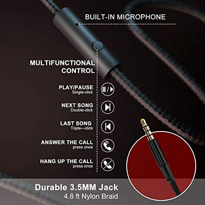 LORELEI X6 40 mm Wired Over-Ear Headphones with 3.5mm Jack, 20 Hz - 20 KHz, 110 dB Sensitivity, Plastic Enclosure