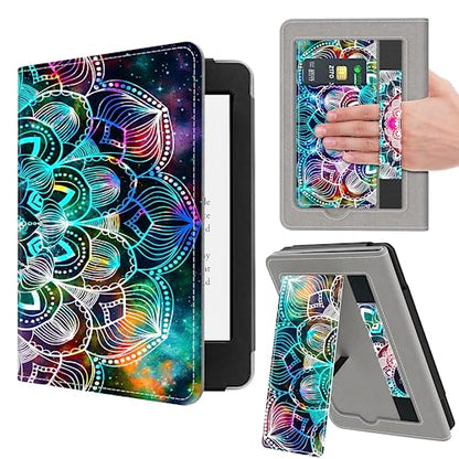 VORI 7 inch Kindle Paperwhite Stand Case PU Leather Cover Auto Sleep/Wake with Hand Strap