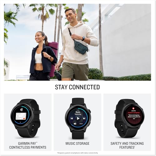 Garmin vívoactive® 6 1.2 Inches 390 x 390 AMOLED Health and Fitness GPS Smartwatch