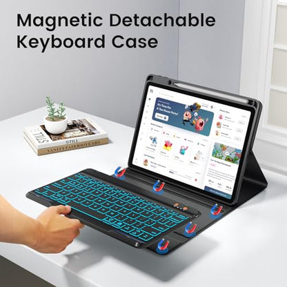 BLUTLOTUS 9.7-Inch Keyboard Case Model USRO_IPAD9.7 Wireless Detachable Folio Cover