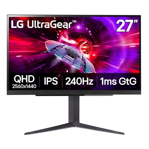 LG 27GR83Q-B 27 Inch QHD Ultra Wide 2560x1440 240Hz IPS Monitor