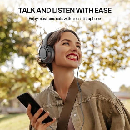ADOOPE Over-Ear Headphones AD1000 USB Type C Wired Noise Isolation Black