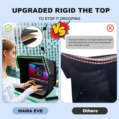 MAMA EVE 16 Inches GL02S Freestanding Sun Shade Hood Laptop