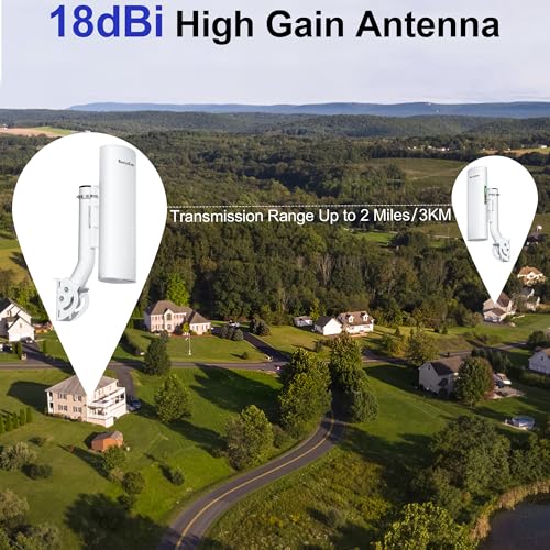 Burbifro Wireless Point-to-Point Extender 802.11ac 200Mbps Dual-Band CPE450