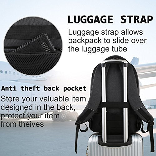 Volher 15.6 Inch Laptop Backpack YK-006 Black