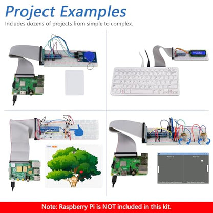 Freenove RFID Starter Kit, 204 Items, Raspberry Pi Compatible Models: 5, 400, 4B, 3B+, 3B, 3A+, 2B, 1B+, 1A+, Zero 2 W, Zero W, Zero