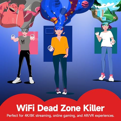 Baetaey 2026 WiFi Extender, 15000 sq. ft Coverage, 300 Mbps, Single-Band, Wireless Repeater
