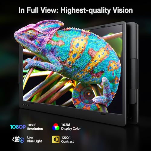 KYY 15.6" X90D FHD 1080p 60Hz LCD Dual Portable Monitor