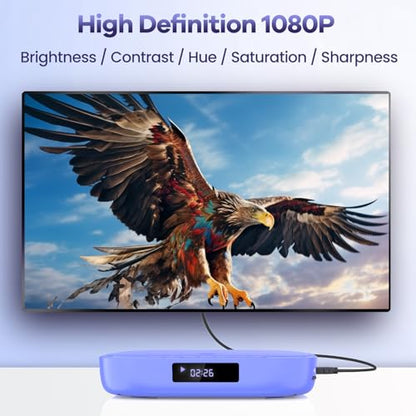 Desobry 6" x 5.9" x 1.1" MD116L 1920x1080 60Hz DVD Player