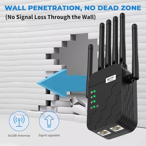KradGingo WiFi Extender Model Number: WiFi Extender Dual-Band 2.4GHz & 5.8GHz Data Transfer Rate: 1200 Megabits per Second