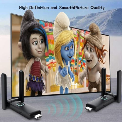 YUYUNLOMN G58F Wireless HDMI Transmitter with 4 Receivers 1080p
