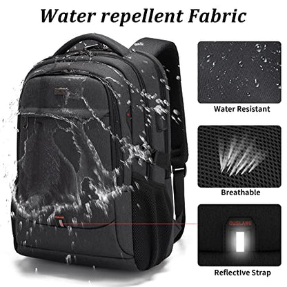DUSLANG 17 Inch WD-30191 Laptop Backpack for College Travel Water Resistant Polyester Fabric