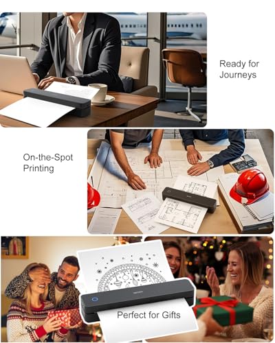 iDPRT 610Pro-Black Monochrome Thermal Mini Printer 300DPI