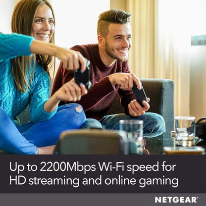 NETGEAR CBR40 Tri-Band Cable Modem and WiFi Router Combo - 802.11ac, AC2200, 2,000 sq. ft. Coverage