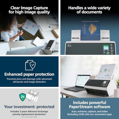 Ricoh 6.4" x 11.8" fi-8170 600 DPI Document Scanner