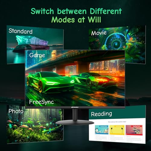 SANSUI 23.8 Inches ES-24X5AL FHD 1080p 75 Hz LCD Monitor