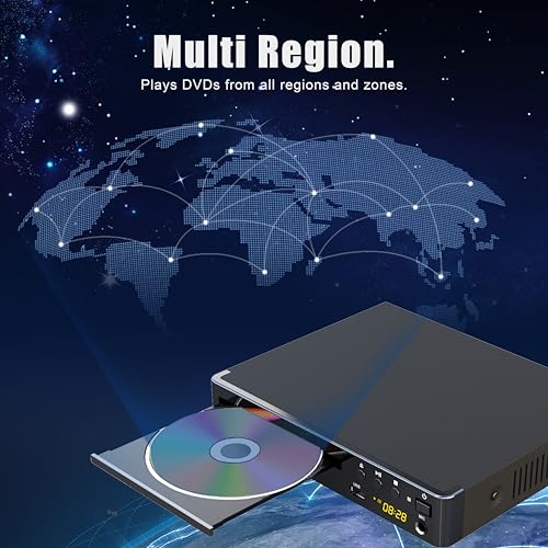 LONPOO Compact DVD Player LP-099 1920x1080 - HDMI - Black