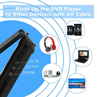 DBPOWER 9 Inch MK-011NEW 1280x720 LCD Portable Media Player