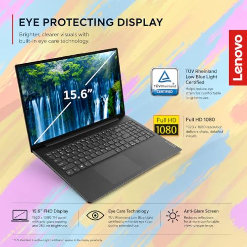 Lenovo 15.6" V15 1080p 4.1GHz Clamshell Business Laptop