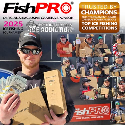 FishPro 7'' No.1 HD1080P Underwater Camera with 10,000mAh Rechargeable Battery