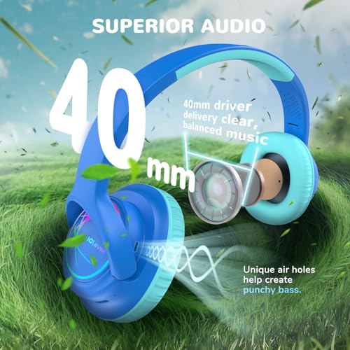 iClever BTH18 43 Hours Bluetooth Wireless Headphones 5.3 Over Ear