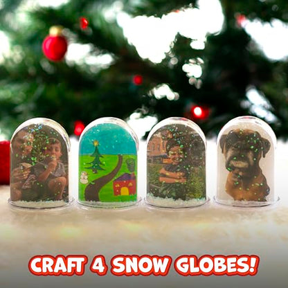 READY 2 LEARN 4-Pack CE10019 Christmas Craft Kit - Customizable Snow Globes