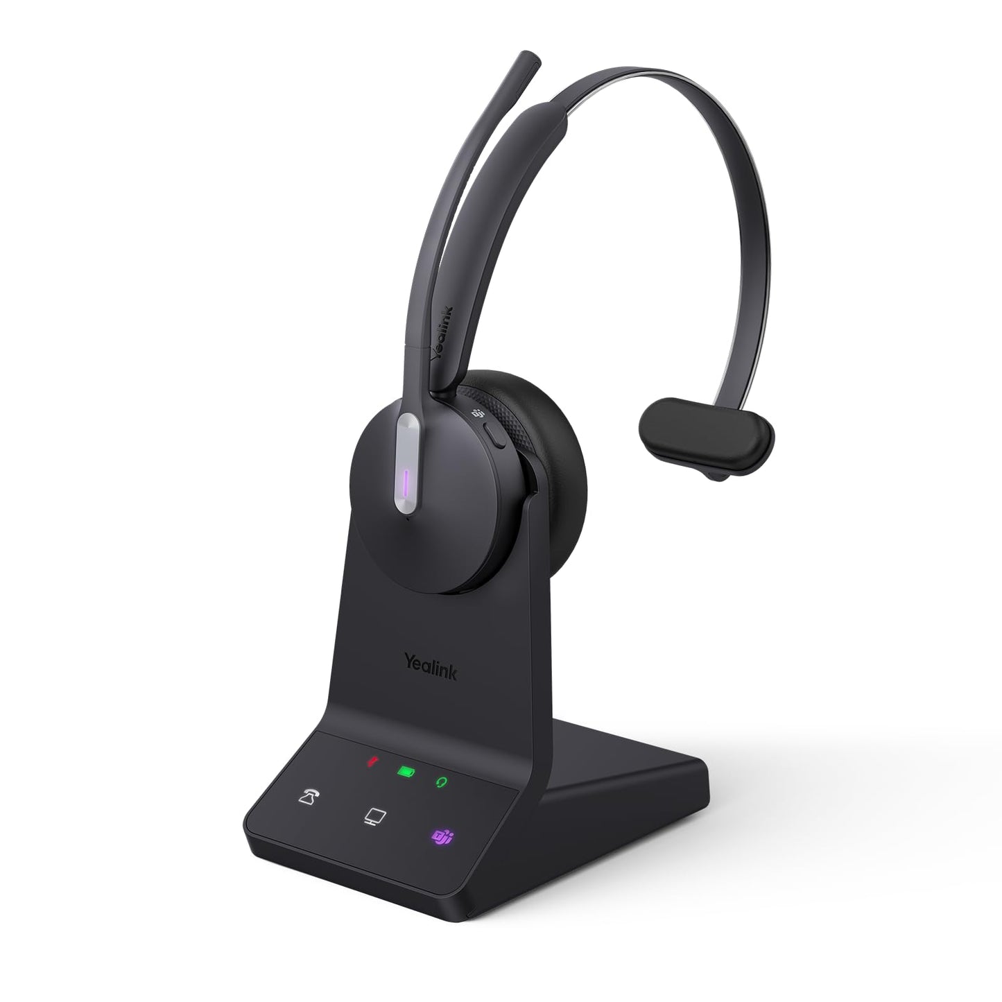 Yealink WH64 Mono Teams Wireless Headset - DECT & Bluetooth Connectivity for Office Use