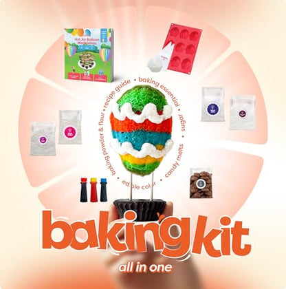 Baketivity Hot Air Balloon Madeleines Baking Kit 1.07kg 9 Pieces Educational Activity  Kids' Baking Supplies